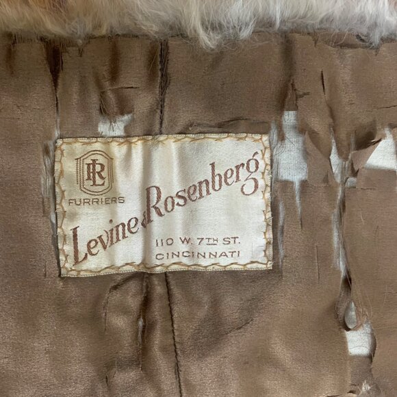 1930s Levine Rosenberg Fur Stole Scarf With Fox Head + Tail Detailing Cincinnati - Picture 3 of 7